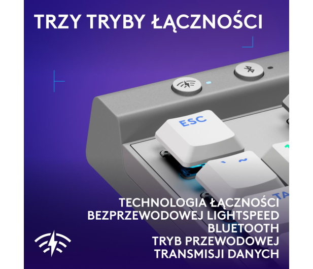 Logitech G515 TKL Lightspeed biały - 1261436 - zdjęcie 10